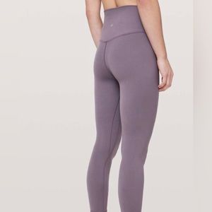 Size 4 Graphite purple lululemon align 28 in leggings